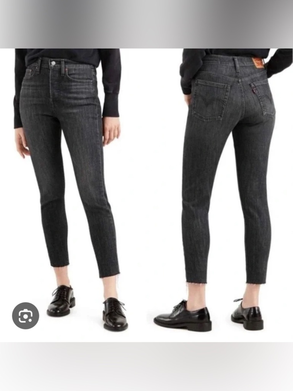 Levi's Women's wedgie Skinny Jeans in Washed Black